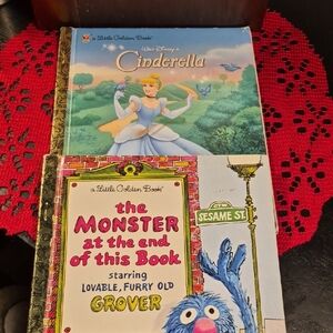 Little Golden Book Set - Cinderella & Sesame Street